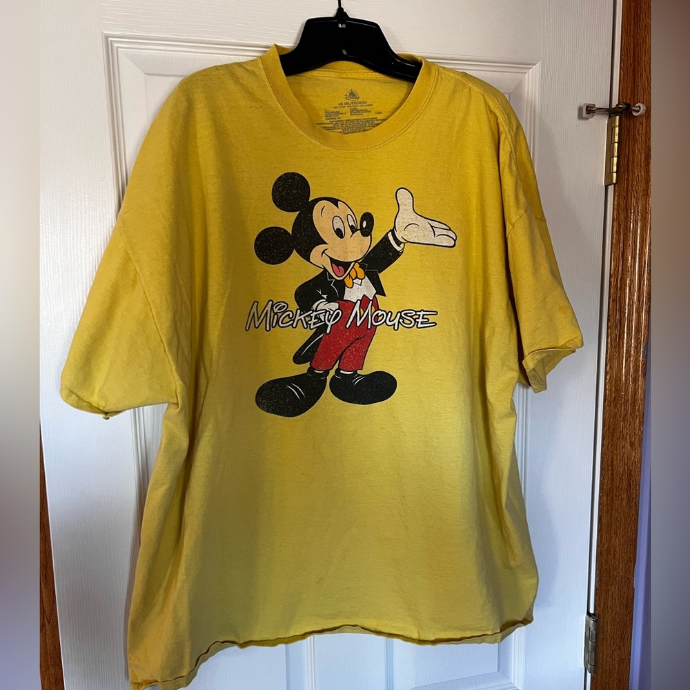 Disney Yellow Mickey Mouse Short Sleeve Tee
